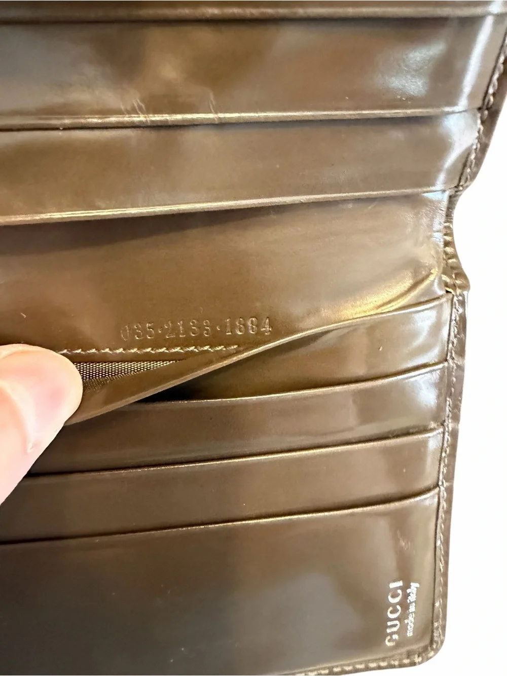 Vintage Gucci Techical Canvas Zip Around Brown Wallet